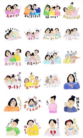 日常使いできるスタンプから森三中ならではの面白スタ