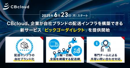 CBcloud、新サービス「ピックゴーダイレクト」を提供