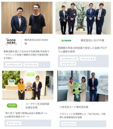 フュージョン株式会社 支援実績の事例紹介ページにつ
