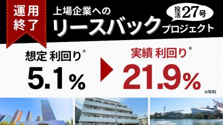 【投活27号リースバックプロジェクト】アップサイド配