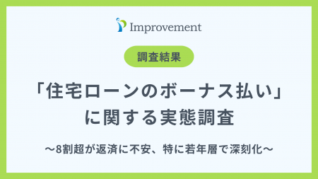 「住宅ローンのボーナス払い」に関する実態調査｜8割