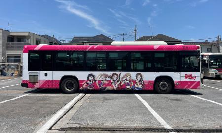 中野区にてバンドリ！コラボのラッピングバスが運行開