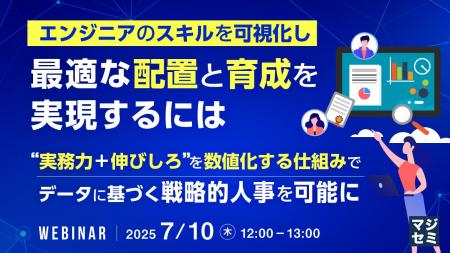 『エンジニアのスキルを可視化し、最適な配置と育成を