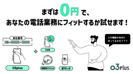 スマホで固定電話が使用できるクラウドPBX「03plus」
