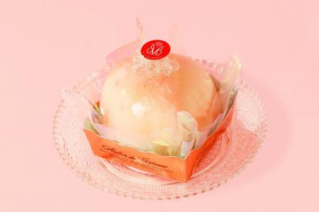 【京都・バイカル】白桃をまるごと１個使った桃のケー