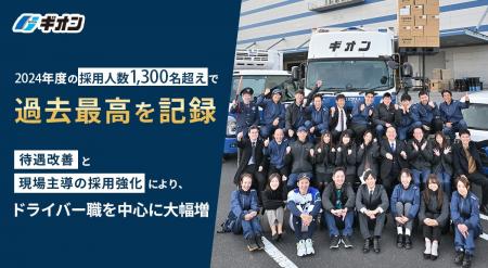 ギオン、2024年度の採用人数1,300名超えで過去最高を