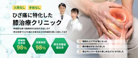 《膝痛に悩むすべての方へ》膝痛に特化した再生医療専