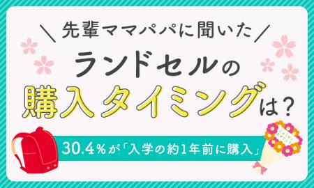 【先輩ママパパに聞いた】ランドセルの購入タイミング