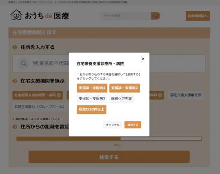 届出情報で“本気の在宅医療”が見える！連携先を探せる