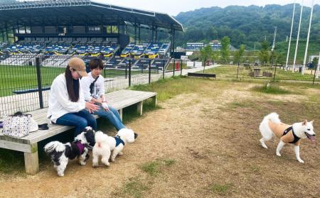 アシックス里山スタジアム併設の『里山ドッグラン』・