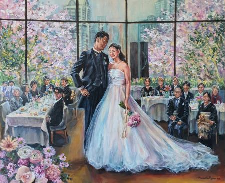 結婚式をリアルタイムで描き上げる「ライブ・ウutf-8