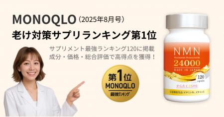 「MONOQLO（モノクロ）2025年8月号」老け対策サプリ部