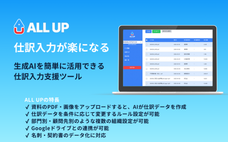 生成AIで資料を短時間・低コストで仕訳データ化できる
