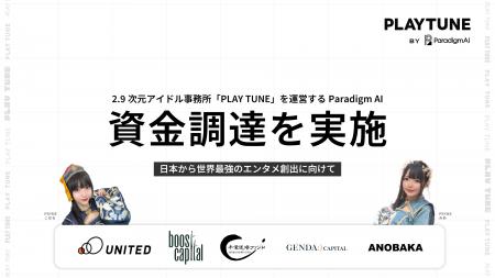 2.9次元アイドル事務所「PLAY TUNE」を運営するParadi