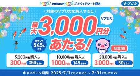 【Loppi限定】抽選で545名さまに最大3,000円分のＶプ