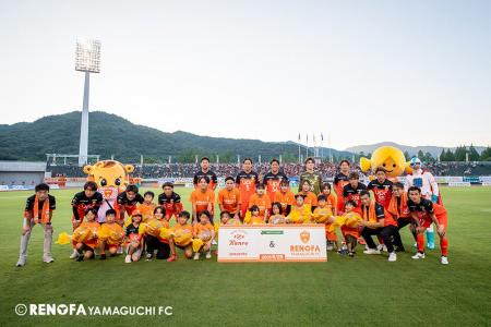 カンロ×レノファ山口FC「カンロ冠マッチ2025」を実施