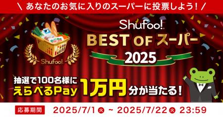 Shufoo!、最高のスーパーを投票で決める「ベストオブ
