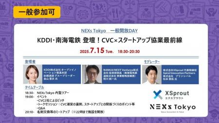 【 XSprout 】KDDI・南海電鉄登壇！ 「CVC×スタートア