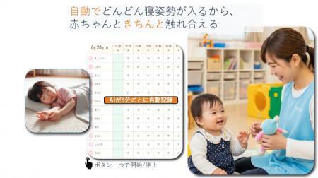 深刻な保育士不足と午睡事故リスクを同時に解決！リケ