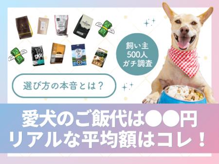 【飼い主500人に調査】愛犬のご飯代、最多は月5,000円