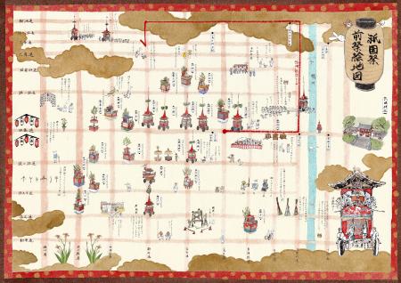 京都新聞社とコラボ、6年目となる『祇園祭絵地図』公