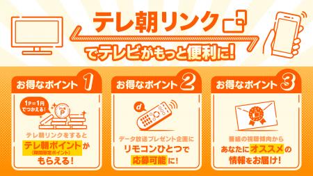 テレビをもっと便利に使える「テレ朝リンク」スタート
