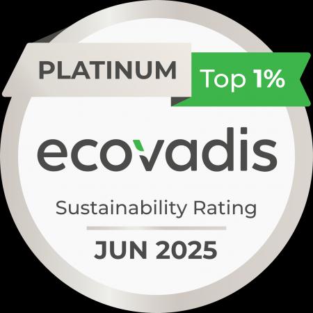 EcoVadisのサステナビリティ調査で最高位の「プラチナ