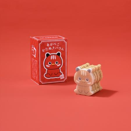 福島の赤べこがスイーツに！新感覚のバウムクーutf-8