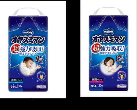超強力吸収の夜用パンツ『ムーニー オヤスミマン』か