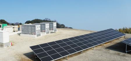 「青柳ソーラーパークI」における太陽光発電併設型蓄