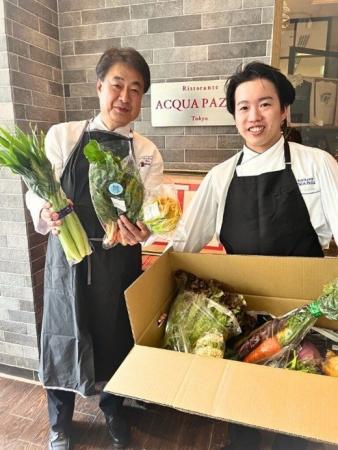 有名イタリア料理店でよこすか野菜を使ったオリジナル
