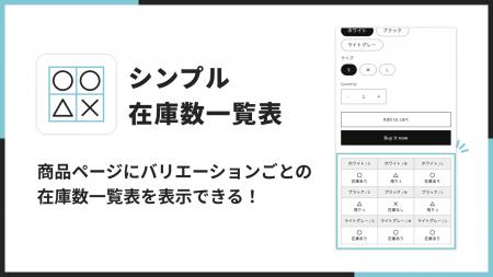 Shopifyで在庫表を表示できるアプリ「シンプル在庫数