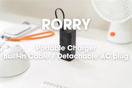 RORRY コンセント一体型モバイルバッテリー CB02をレ