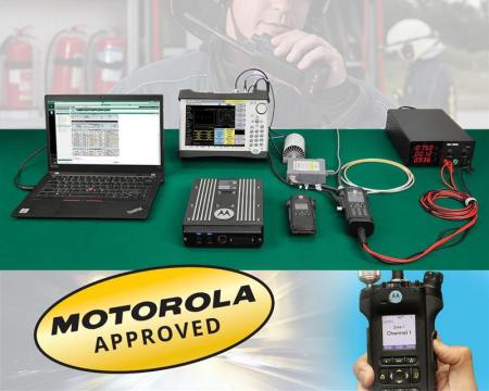 アンリツ、LMRマスタ S412Eを使用し、モトローラ社製