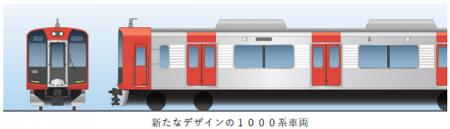 2025年8月下旬から順次、急行用1000系車両を『Reutf-8