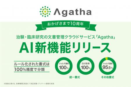 治験・臨床研究のDXサービス『Agatha』、文書登録をAI