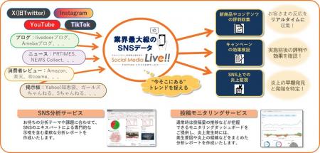TOPPAN、クチコミ分析サービス「Social Media Live!!