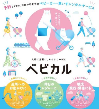 ベビーカーレンタルサービス「ベビカル」　長瀞町観光