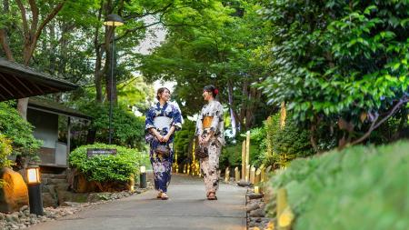 【高輪エリアのプリンスホテル】浴衣を身に纏い竹あか