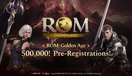 WEMADE、Web3 MMORPG「ROM: Golden Age」事前登録者数