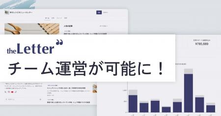 theLetterに「チーム設定機能」が追加！ 外部執筆者と