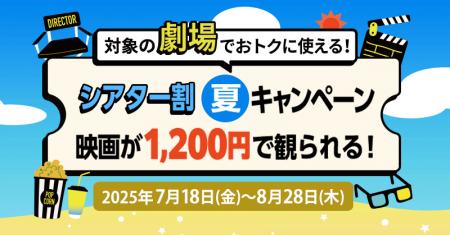 【Pontaパス会員限定】シアター割 夏キャンペーン　7