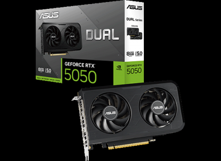 ASUSから、GeForce RTX 5050 デュアルファン搭載グラ