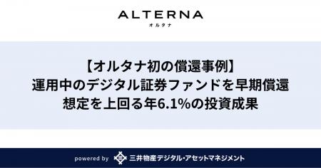 【オルタナ初の償還事例】運用中のデジタル証券ファン