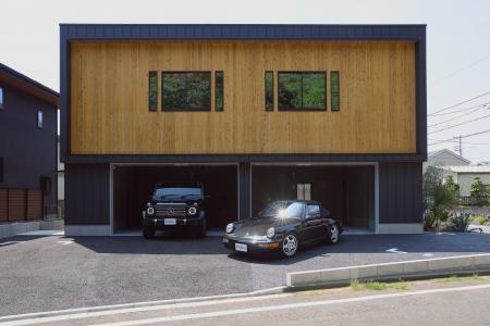 【LC-core構法】CLTパネル工法のガレージ付き賃貸住宅