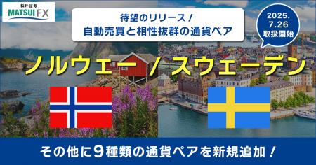 【松井証券 FX】自動売買に適した通貨ペア「ノルウェ
