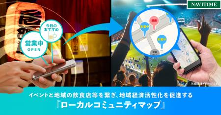 イベントと地域の飲食店等を繋ぎ、地域経済活性化を促