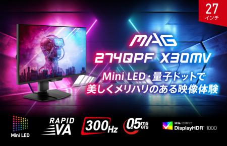 Mini LED × 量子ドット × 300Hzで次世代のゲーム体験 