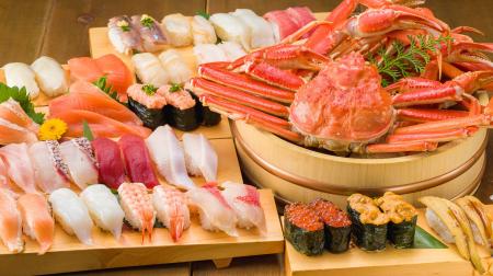 ＜7月限定＞寿司＆カニの食べ放題を1,000円引きで楽し