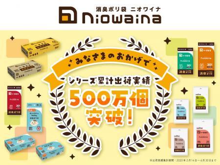 シリーズ累計出荷数500万個を突破！気になるニオイを